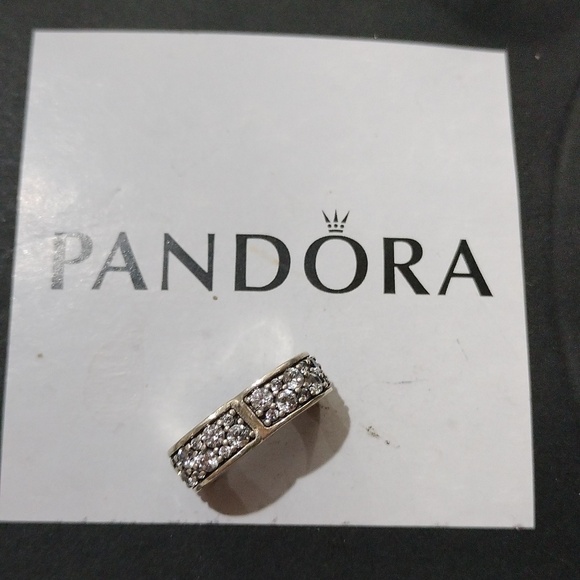 Pandora Sterling Silver Shining Elegance Clip 791817cz - Picture 2 of 5